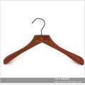 Wooden Mohagany Top Suit Hanger with Logo Lasered